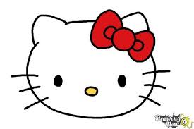View the coloring book categories to find a picture you want to paint, click on it and it will load in the online paint program. Easy Drawing Images Hello Kitty Kitten
