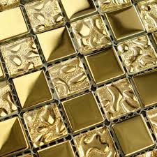 5 out of 5 stars. Crystal Glass Mosaic Tile Sheets Gold Bathroom Wall Stickers Kitchen Backsplash Mosaics Floor Tile Swimming Pool Tiles 8131