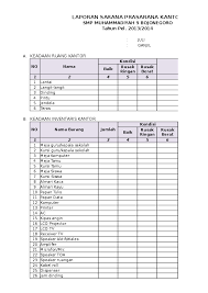 Berikut ini merupakan contoh laporan inventaris barang sekolah yang biasa saya buat untuk laporan inventaris di daerah saya. Contoh Format Laporan Sarana Dan Prasarana Kantor Nusagates