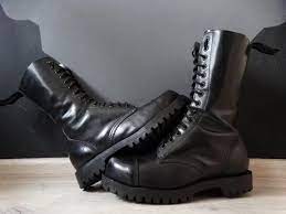 Ranger boots on the ranged only. Vintage Original Shellys Rangers Steel Toe Boots 14 Eye Combat Boots Ranger Boots Uk 7 Eu 40 Getta Grip Grinders Dr Martens New Rock In 2021 Ranger Boot Boots Uk Boots