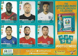 Uefa euro 2020 preview panini orange empty sticker album 528 intern. Football Cartophilic Info Exchange Panini Uefa Euro 2020 Preview 12 6 Sticker Sheet