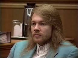 Axl Rose in Green Makeup While Shooting the Don'y Cry Video