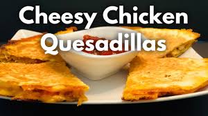 When 1 side is brown, turn the tortilla over and cook the other side until brown and the cheese is all gooey. Cheesy Chicken Quesadillas Ep 133 Youtube