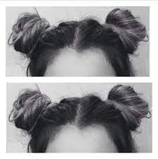 A standard hairstyle for shorter hair is the bob. Buns Cute Girl Girly Grunge Hair Indie Tumblr Space Buns My Hair Hair Styles Hair Gorgeous Hair