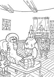 Spongebob squarepants characters coloring page: Spongebob Coloring Pages Draw Templates And Images To Print