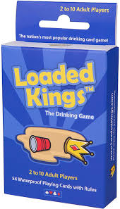 The objective of kings corner is to get rid of all your cards into eight piles in a solitaire fashion.the game starts with four piles, four more may be added during play to the corners. Amazon Com Loaded Kings The Drinking Card Game Waterproof Playing Cards Toys Games