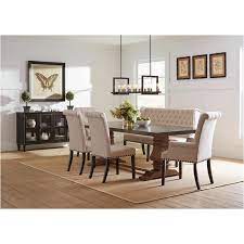 An 18″ leaf can also be added to the table, extending the length to 86″ and allowing up to six to dine. 190451 Coaster Furniture Mapleton Rectangular Dining Table