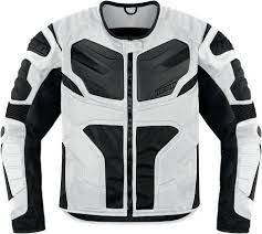 Icon Overlord Resistance Jacket White Motorcycle Jacket Mens Motorcycle Jacket Motorbike Jackets