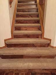 Carpet also won't last as long as hardwood and will need to be replaced frequently. Carpet Hardwood Combination On Stairs Ideas Photos Houzz