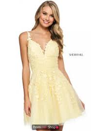 White and gold short dress. Sherri Hill Short Prom Dresses