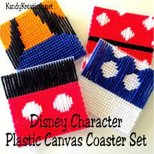 Even, you can find excellent printable for. Disney Character Plastic Canvas Pattern Coaster Set Diy Party Mom