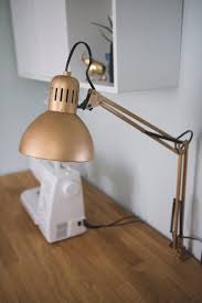 Diy Faux Brass Lamp Ikea Tertial Lamp Hack Under The Elms Lamp Brass Lamp Ikea