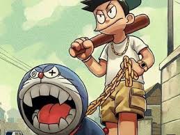 Gambar tersebut bisa anda download langsung, caranya silahkan klik. Gambar Kartun Doraemon Keren