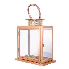 Gold rhinestone flower ball stand or candle holder. 10 Tall Metal Lantern Candle Holder Rose Gold Leilaniwholesale