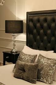 Love The Sequined Pillows Black With Silver Accents Home Decor Home Bedroom Bedroom Inspirations