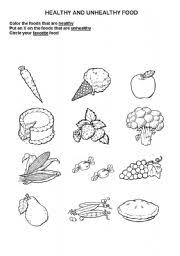 Healthy food fast food junk food food. Healthy Unhealthy Foods Identification Esl Worksheet By Virginiaokumus