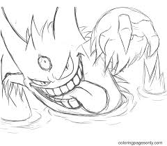 There are gigantamax pokémon you … Pokemon Gigantamax Gengar Coloring Pages Gengar Coloring Pages Coloring Pages For Kids And Adults