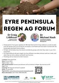 Register for the Eyre Peninsula Regen Ag Forum