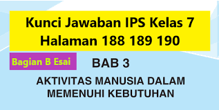 Kunci jawaban ips kelas 7 halaman 188 189 190 esai uji pemahaman materi bab 3. Kunci Jawaban Ips Kelas 7 Halaman 188 189 190 Esai Uji Pemahaman Materi Bab 3 Wali Kelas Sd