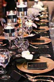 Black And White Restaurant Allahabad Menu Black Gold Sequin Celebration Inspiration Black Gold Wedding Black Gold Party Gold Party