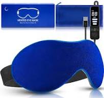 Heated Eye Mask, Dry Eye Mask Heat Eye Compress with Flaxseed, Warm Eye  Compress Heating Pad with Temperature Timer Control for Sleep, Blepharitis,  ...