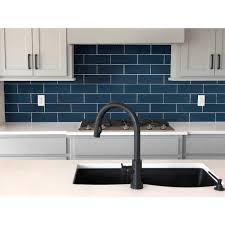 Porcelain wall tile and flooring versatile and elegant, porcelain tile is an innovative product that is gaining popularity among homeowners, and interior designers. Midnight 4x12 Glossy Glass Subway Tile Backsplash Tile Usa