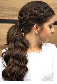 Popular Ladies Braids For Long Hair Braided Hairstyles Updo Elegant Ponytail