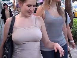 Big boobs and nipples peeking through clothes - Voyeurs HD
