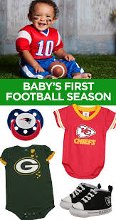 Find The Sweetest Gear For Your Smallest Fans Rep Your Favorite Team With Nfl Shop And Click To Save With Our Exclusive Coupons Nfl Shop Baby Boy Outfits Nfl
