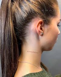 Ethereal World Of Warcraft Neck Tattoos Women Girl Neck Tattoos Side Neck Tattoo