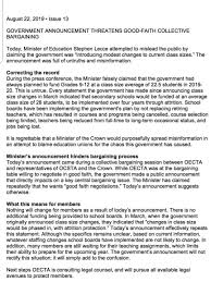16, while students in durham and halton regions and those outside of the. Leaked Email From Oecta Calling Out Minister Lecce And Today S Announcement Ontario
