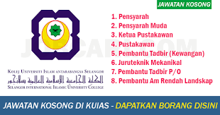 Maybe you would like to learn more about one of these? Jawatan Kosong Terkini Di Kolej Universiti Islam Selangor Kuias 2017 Pentadbiran Akademik Jobcari Com Jawatan Kosong Terkini
