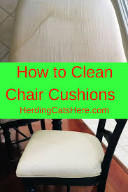 Cushion Cleaning Tips Cleaning Cushions Dining Room Chair Cushions Fabric Dining Room Chairs