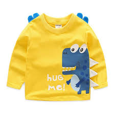 Childen T Shirt Kazak Boys T Shirt Cocuk Uzun Kollu T Shirt Cocuk Camiseta Karikatur Dinozor Roupa Yeni Yurumeye Baslayan Cocuk Modasi Bebek Modasi Svetsortler