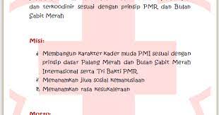Visi dan misi pmr madya smp. Contoh Visi Dan Misi Jadi Ketua Pmr Barisan Contoh