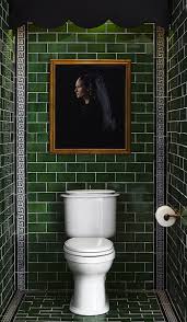 Dark Green Tiled Bar Base Or Even 1 2 The Bathroom Apartment Bathroom Design Green Flooring Bathroom Design Decor