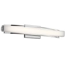 Modern & contemporary vanity lighting is the perfect pick for your bathroom, functional and stylish, lowest price and high quality, shop now. Elan Rowan 25 25 Led Bathroom Vanity Light In Chrome Lightsonline Com