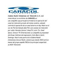¿quieres saber más de las producciones de caracol tv? Calameo Canal Caracol