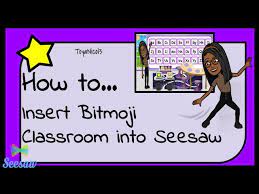 1st grade, kindergarten, 2nd grade, home learning. Inserting Bitmoji Virtual Classroom Into Seesaw Youtube