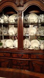 A china cabinet is a piece of dining room furniture, usually with glass fronts and sides, used to hold and display porcelain dinnerware (china). How To Style Your China Cabinet Decorate More With Tip