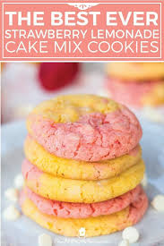Strawberry Lemonade Cake Mix Cookies Recette Tandoori Easy Dessert