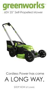 Lawn mower manufacturers are currently using two types of batteries in electric riding mowers. Greenworks Pro 60 Volt Brushless Lithium Ion Self Propelled 25 In Cordless Electric Lawn Mower Lowes Com Self Propelled Mower Lawn Mower Mower