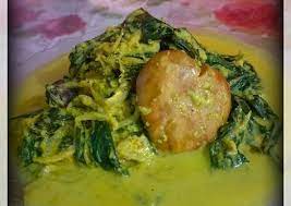 Resep Gulai Jengkol Pucuk Ubi Bada Oleh Intan Recipe Food Food And Drink Indonesian Food