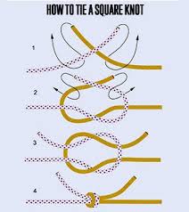 Wrap the thread around the needle once for a small knot, twice for a larger knot. Tie A Square Knot Do It And How