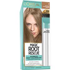 I want to cover up the blonde to let them grow out without it looking horrible. Magic Root Cover Up Temporary Spray For Gray Roots L Oreal Paris
