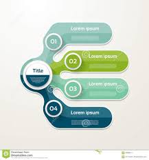 Four Elements Banner 4 Steps Design Chart Infographic