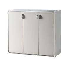 Fornito anche di ripiani che solitamente mancano negli altri armadi. Armadio Basso 3 Ante In Resina Bicolore 94x84x35 Cm Sistemazione Casa Attrezzature Per L Ediliza E Ristrutturazione Ottimax