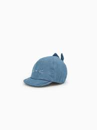 Gorra Denim Carita Y Orejas Baseballcap Gesicht Ohr