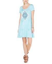Style & Co Women's Graphic Scoop-Neck T-Shirt Dress (Medium, AV Diamond) |  eBay