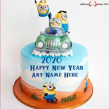 Amazing New Year 2020 Minions Cake With Name Cake Name Minion Cake Butterfly Birthday Cakes